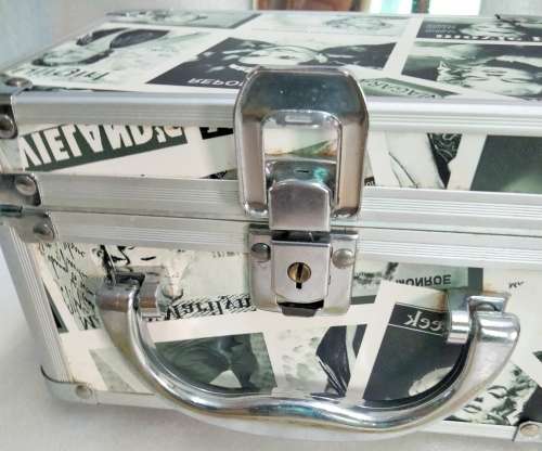 Aluminium small case mirror inside LOOK At My BUY NOW LISTINGS NO WAITING