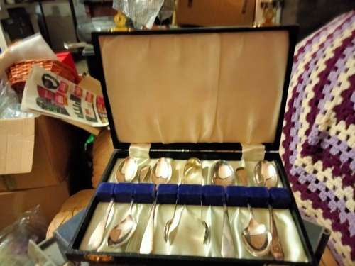 GORGEOUS Quality 6 TEA SPOONS+ Sugar Nips EPNS SHEFFIELD LOOK At My BUY NOW LISTINGS NO WAITING