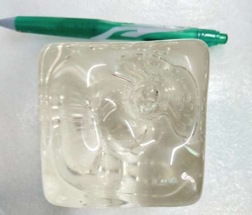 Glass Paperweight  Pen holder GREAT COUNTRY HOME DECOR!!both for one bid