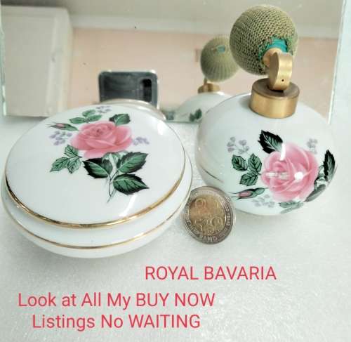 Barvaria Perfume +Trinket box Ceramic Vanity Dressing table LOOK at All My BUY NOW Listings NO
