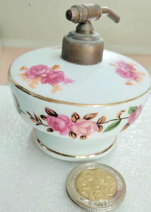 Bottle atomiserPerfume* Gilt Ceramic Dressing table Collectibles LOOK at All My BUY NOW Listings NO