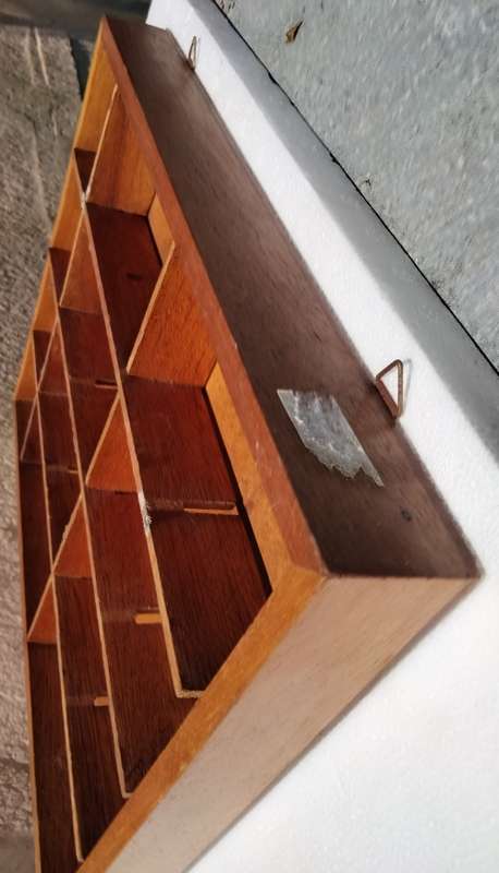 PRINTER Tray 22 spaces Old wood showing ware Look at my Buy Now listings No Waiting