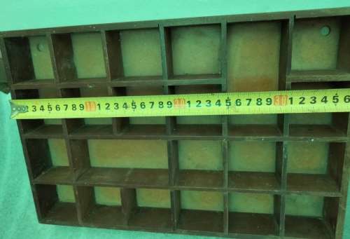 PRINTER Tray 22 spaces Old wood showing ware Look at my Buy Now listings No Waiting