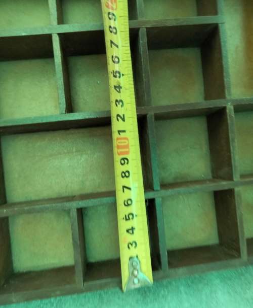 PRINTER Tray 22 spaces Old wood showing ware Look at my Buy Now listings No Waiting