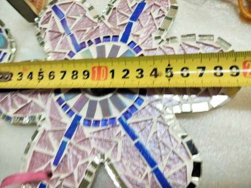 Mirror Mosaic 2 Flowers Hanging  Look at My BUY NOW Listings*No WAITING