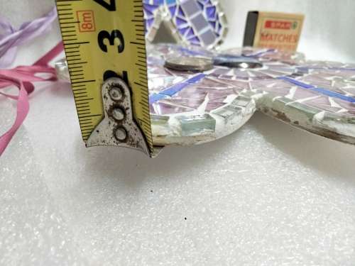 Mirror Mosaic 2 Flowers Hanging  Look at My BUY NOW Listings*No WAITING