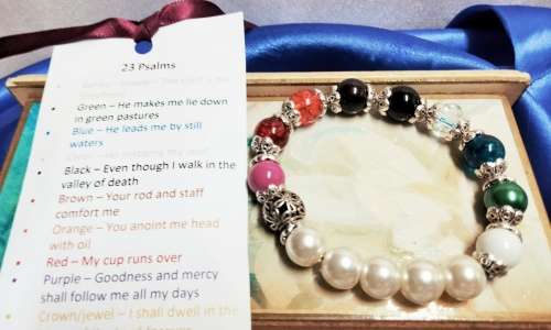 Psalm 23 Bracelet with Meaning gift card Look  At all My BUYNOW listings NO WAITING