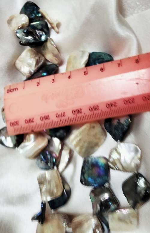 Necklace KEISHA 39 Fresh WaterPearl L72cmPEACOCK + WHITE Look At All My BUY NOW Listings NO WAITING