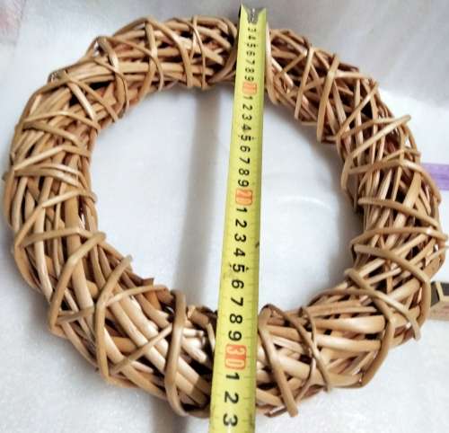 Wreath basket weave Rattan LooK at My BUY NOW Listings NO WAITING