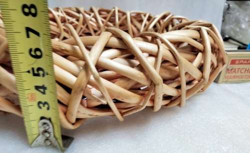 Wreath basket weave Rattan LooK at My BUY NOW Listings NO WAITING
