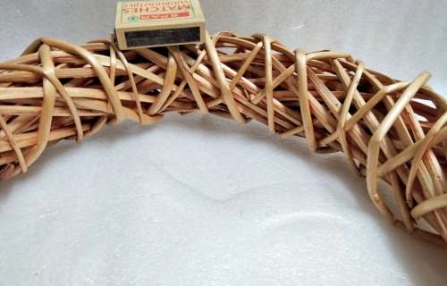 Wreath basket weave Rattan LooK at My BUY NOW Listings NO WAITING