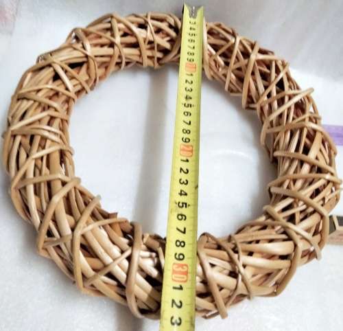 Wreath basket weave Rattan LooK at My BUY NOW Listings NO WAITING
