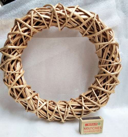 Wreath basket weave Rattan LooK at My BUY NOW Listings NO WAITING