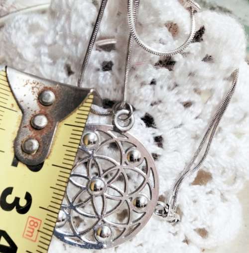 Necklace Celtic knot ACROSTIC message colour of gems spells out love message modern vintage style
