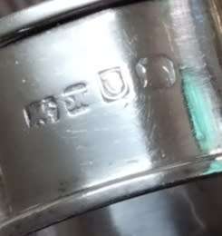 6  Sterling Silver serviette Ring 5 Dick  King STG Hallmark +1 Birmingham England  88.94 grams