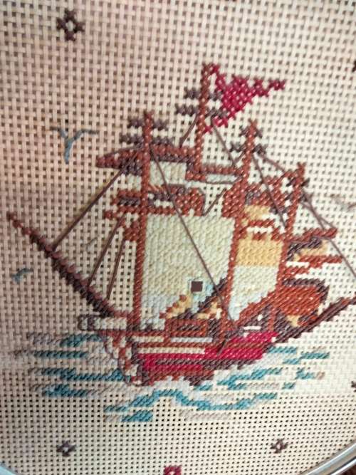 2 Metal tapestry rings 28cm tapestrys Sail ship other Manchester United