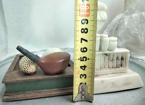 Ornaments Golfing tray Multipurpose notes Trinkets ashtray+Get well figurine