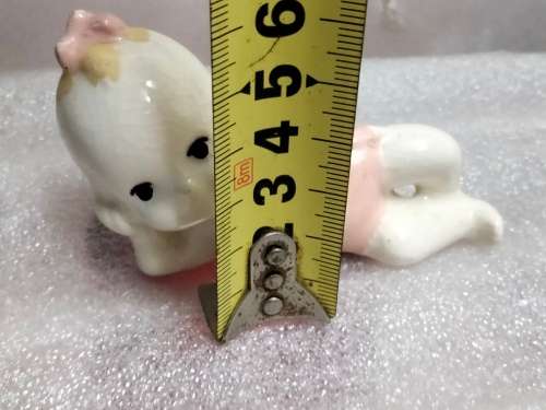 Piano baby figurine reclining crazing*Look At My BUY NOW Listing*NO WAITING