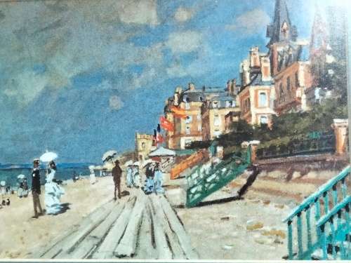 FRAMED Picture Faan Meintjies Reservaart Klerksdorp Promenade scene