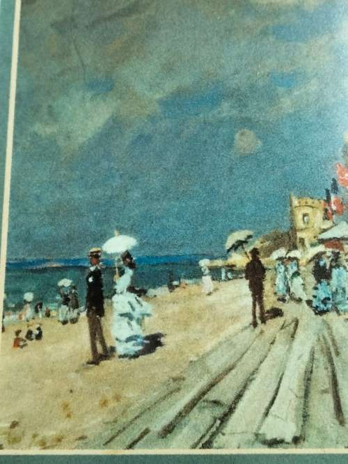 FRAMED Picture Faan Meintjies Reservaart Klerksdorp Promenade scene