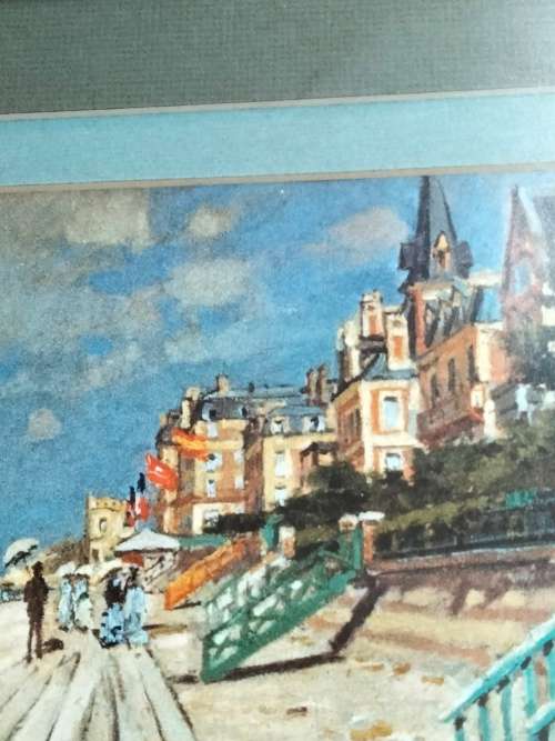 FRAMED Picture Faan Meintjies Reservaart Klerksdorp Promenade scene