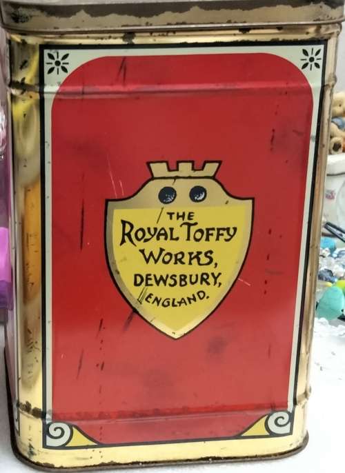 Vintage TIN SLADE Caramel Toffy tin LOOK At All My BUY NOW LISTINGS NO WAITING