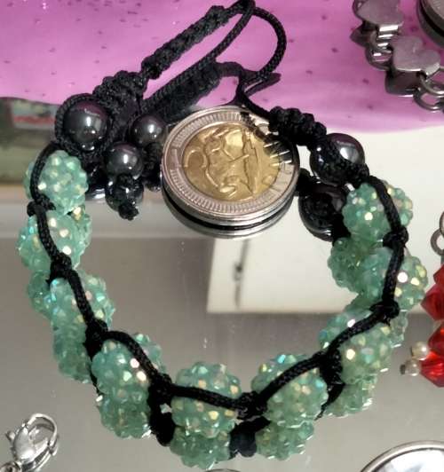 4 bracelets Artisinal 3 mix cord  beads  base metal charms Crylic crystals spacer all one bid