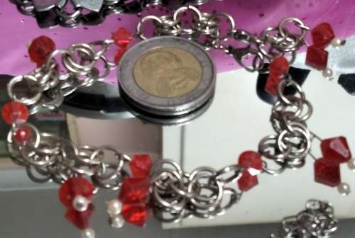 4 bracelets Artisinal 3 mix cord  beads  base metal charms Crylic crystals spacer all one bid