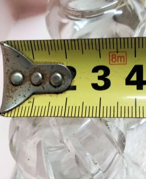 POSY VASE  2 * Rose Cut Glass Crystal* Stunning Small *one bit bigger
