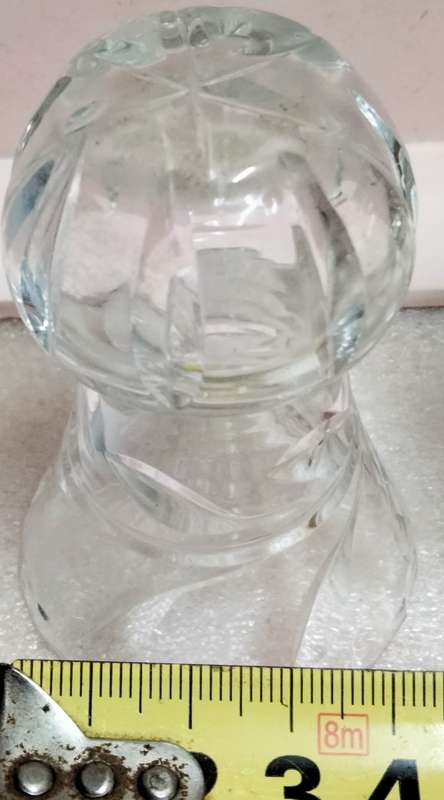 POSY VASE  2 * Rose Cut Glass Crystal* Stunning Small *one bit bigger