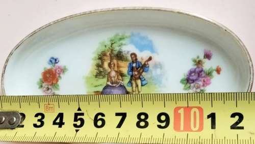 stamped LIMOGES France   courting couple Trinket PIN trays*Look At My BUY NOW Listing*NO WAITING