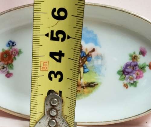 stamped LIMOGES France   courting couple Trinket PIN trays*Look At My BUY NOW Listing*NO WAITING