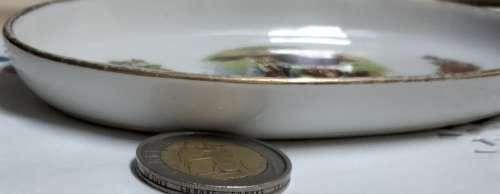 stamped LIMOGES France   courting couple Trinket PIN trays*Look At My BUY NOW Listing*NO WAITING