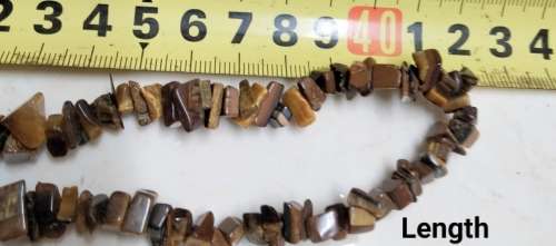 Necklace -TIGER EYE multiple polished semi precious gemstone 1strand gemstone