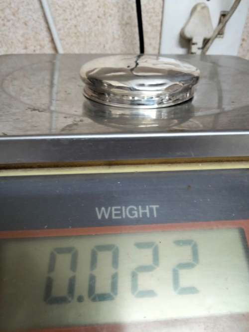 F H A and Co Birmingham1947 hallmarked sterling silverround powder  Bowl