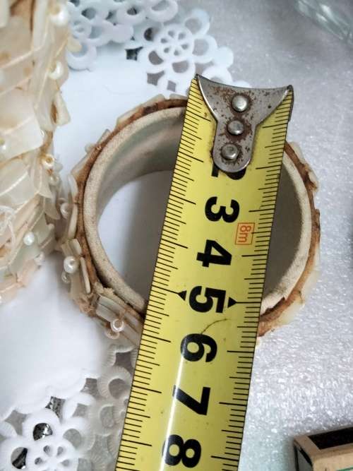 Serviette Rings - 8 Mother of Pearl bead trim