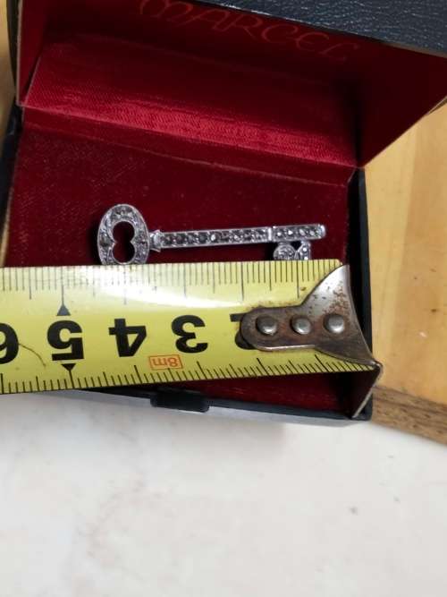 stamped SILVER BROOCH MARCASITE  21st Brooch LOOK At All My BUY NOW LISTINGS NO WAITING