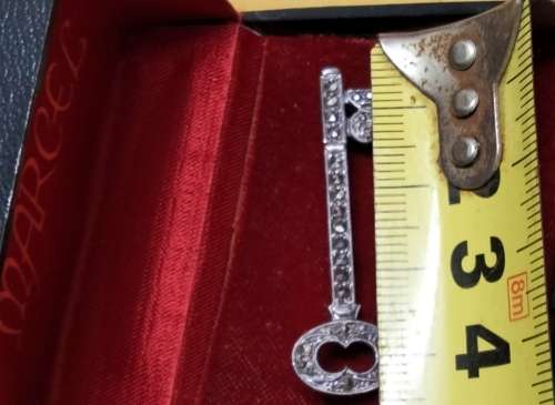 stamped SILVER BROOCH MARCASITE  21st Brooch LOOK At All My BUY NOW LISTINGS NO WAITING