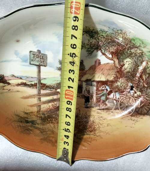 Royal Doulton Bowl No  D6297 Rustic England decor -Toll House
