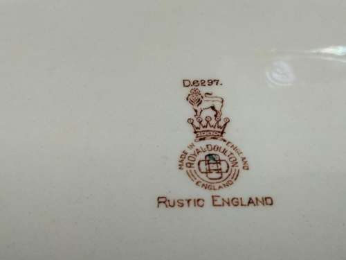 Royal Doulton Bowl No  D6297 Rustic England decor -Toll House
