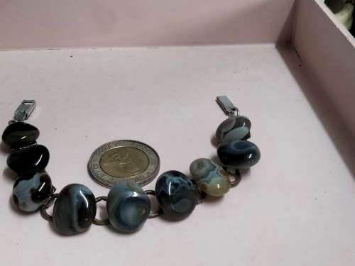Bracelet-  semi precious gemstones  blue colour