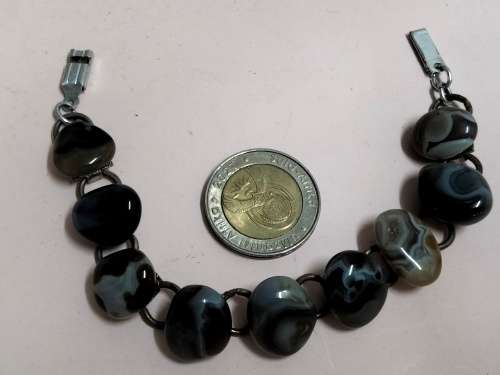 Bracelet-  semi precious gemstones  blue colour