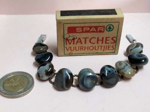 Bracelet-  semi precious gemstones  blue colour