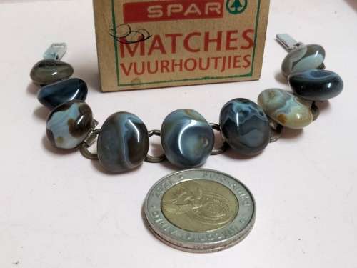 Bracelet-  semi precious gemstones  blue colour