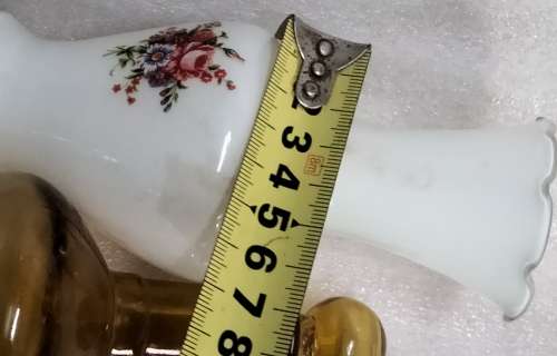 Opaline White cased frilled edges Vase+1 Green Murano Vase Look at my Buy Now listings No Waiting