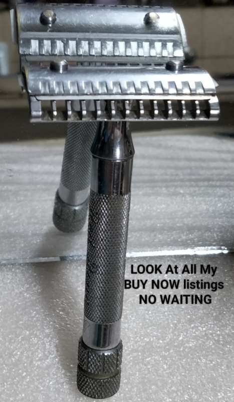 Red Ring Eclipse DE safety Razor working Sheffield England LOOK At My BUY NOW listings NO WAITING