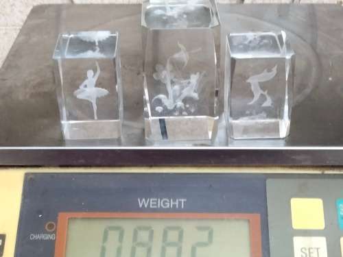 3 D lead Crystal Sculpture Fairy Swinging in garden Smaller Balarina +Dolphins ALL ONE BID