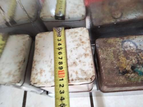 2 Mazawattee Tea Tins distressed *Look At My BUY NOW Listing*NO WAITING