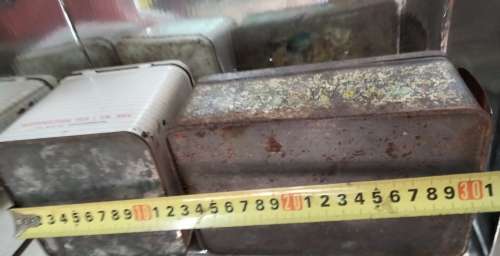 2 Mazawattee Tea Tins distressed *Look At My BUY NOW Listing*NO WAITING
