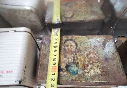 2 Mazawattee Tea Tins distressed *Look At My BUY NOW Listing*NO WAITING